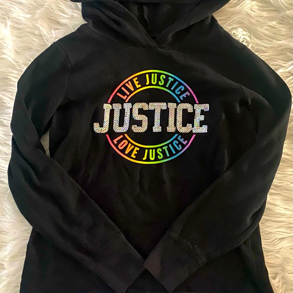 Justice girls sweater hoodie